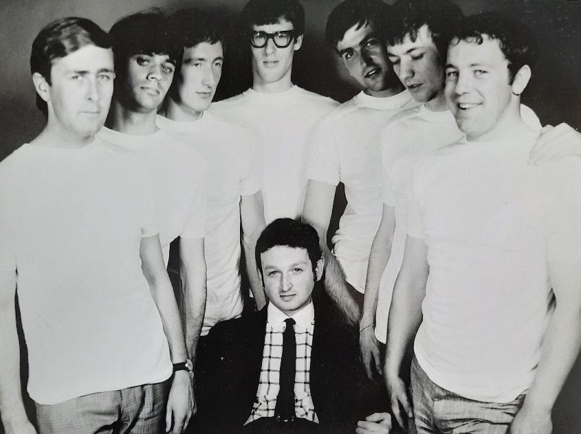 The Bunch, with manager Jeffery Rothner (seated.) (Pic by Jeffrey Rothner) 