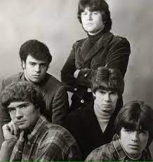 Black & white image of The Sorrows band.